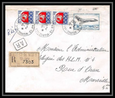 07009 Lettre Recommandé Cover Bouches Du Rhone Pa Poste Aerienne N°42 Mystère 20 Marseille Saint Just 1967 - Eggs