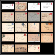 07247 Lot De 18 Lettres Bouches Du Rhone Dont Recommandé Marseille Pour Oblitérations Des Rues - Collections