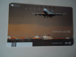 JAPAN   NTT  CARDS AIRPLANES  230-031 DISCOUNT 0.15 PER PIECE - Avions