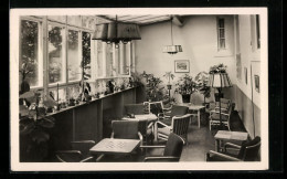 AK Neu-Fahrland, Sanatorium Heinrich Heine, Blick In Den Wintergarten  - Neu Fahrland