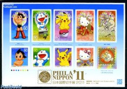 Japan 2011 Philanippon 2011 10v M/s, Mint NH, Philately - Art - Comics (except Disney) - Unused Stamps