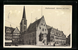 AK Halberstadt, Rathaus Mit Erker  - Halberstadt