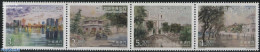 Macao 2016 Macau Seen By Chan Chi Vai 4v [:::] Or [+], Mint NH, Religion - Sport - Churches, Temples, Mosques, Synagog.. - Ongebruikt