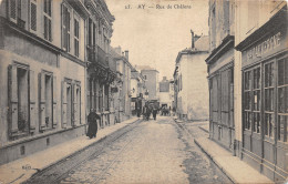 51-AY CHAMPAGNE-RUE DE CHALONS-ANIMEE-N°6029-D/0043 - Ay En Champagne