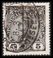 1910. PORTUGAL. Manuel II 5 REIS. Thin.  (Michel 155) - JF546203 - Oblitérés