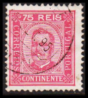 1892. PORTUGAL. Carlos I. 75 REIS. Perforated 11½  (Michel 72A) - JF546254 - Oblitérés