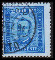 1892. PORTUGAL. Carlos I. 200 REIS. Perforated 12½  (Michel 76B) - JF546259 - Oblitérés