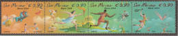 San Marino 2004 Olympic Games Athens Four Stamps In A Strip MNH/**. Postal Weight 0,04 Kg. Please Read Sales Conditions - Estate 2004: Atene