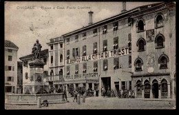 Cividale - Piazza E Casa Paolo Diacono - Timbro Censura Cividale - Viaggiata 1918 - Rif.  08912 - Autres & Non Classés