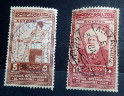 Kingdom Of Egypt 1928, Medical Congress, Mi 141-2, VF - Usati