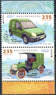 Hungary 2013. The Postman Van (MNH OG) Block Of 2 Stamps - Unused Stamps
