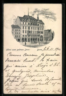 Lithographie Bonn, Hotel Zum Goldenen Stern  - Bonn