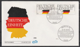 BRD: 1990, FDC Blanko Satzbrief, Mi. Nr. 1477-78, Deutsche Einheit,  ESoStpl. BERLIN 12 - 1981-1990