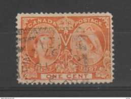 CANADA:  1897  VICTORIA  -  1 C. USED  STAMP  -  YV/TELL. 39 - Used Stamps