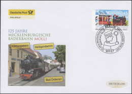 2872 Mecklenburgische Bäderbahn, Schmuck-FDC Deutschland Exklusiv - Covers & Documents
