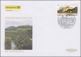 2847 Zweiburgenblick Im Werratal, Schmuck-FDC Deutschland Exklusiv - Covers & Documents