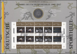 3307-3309 50 Jahre Deutsche Sporthilfe - Numisblatt 3/2017 - Numismatische Enveloppen