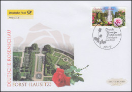 3012 Deutsche Rosenschau In Forst (Lausitz), Schmuck-FDC Deutschland Exklusiv - Covers & Documents