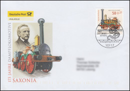 3027 Tag Der Briefmarke Dampflokomotive Saxonia Schmuck-FDC Deutschland Exklusiv - Covers & Documents