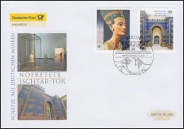 2975-2976 Nofretete & Ischtar-Tor, Nassklebend Schmuck-FDC Deutschland Exklusiv - Covers & Documents