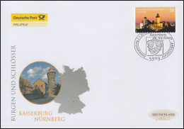 2978 Kaiserburg Nürnberg, Selbstklebend, Schmuck-FDC Deutschland Exklusiv - Covers & Documents