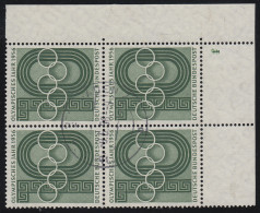 231 Olympisches Jahr: ER-Viererblock Mit FN 1 Auf 2, Zentrisch Gestempelt 9.6.56 - Used Stamps