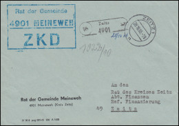 ZKD-Brief Rat Der Gemeinde Meineweh Orts-Brief ZEITZ 28.10.66 An Rat Des Kreises - Briefe U. Dokumente