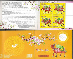 VIETNAM,  2021, MNH, CHINESE NEW YEAR, YEAR OF THE OX, BOOKLET OF 8v - Anno Nuovo Cinese