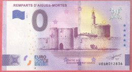 BILLET 0 € SOUVENIR 30 AIGUES MORTES REMPARTS D'AIGUES MORTES 2023 NUMERO 012836 - Otros & Sin Clasificación