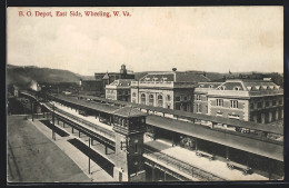 AK Wheeling, WV, B. O. Depot, East Side  - Wheeling