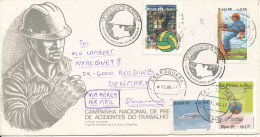 Brazil FDC/cover Uprated And Sent To Denmark 12-7-1997 - Storia Postale