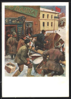 Künstler-AK Revolutionäre Verstecken Sich Vor Den Soldaten, Revolution 1905  - Evènements