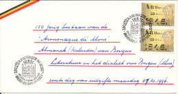 Belgium FDC 7-10-1996 150th Armonaque De Mons In Pair - 1991-2000