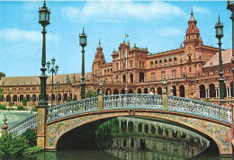 ESPAGNE - Sevilla - Square Of Spain - Cour - Colorisé - Carte Postale - Sevilla