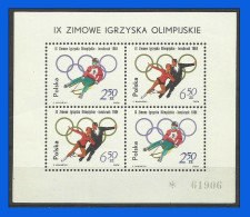 1964 - Polonia  Poland  Mi HB 32 - Yv HB 38 - JJ.OO. De Innsbruck - MNH - Ungebraucht