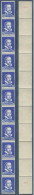 FRANCE - ROULETTE DE 11 TIMBRES** AVEC 2 NUMEROS ROUGES - BERNARD PALISSY - BLEU - Coil Stamps