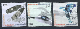 Liechtenstein N°1439/41 Obl (FU) 2008 - Inventions Technique - Used Stamps