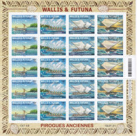 Wallis Et Futuna N°936/939 Pirogues - Feuille Entière - Neufs ** Sans Charnière - TB - Nuevos