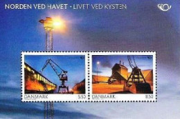 Denmark Danemark Danmark 2010 Life By The Sea Ships In Port Scandinavian Joint Issue Block MNH - Blocchi & Foglietti