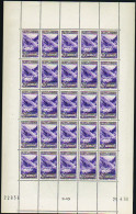 Andorre   N°40 A 1F75 Violet Feuille De 25 Timbres Qualité:** Cote:6650 - Nuovi