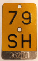 Velonummer Mofanummer Schaffhausen SH 79 - Nummerplaten