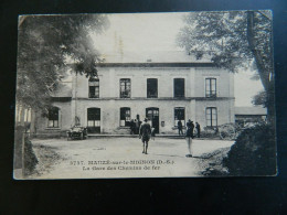 MAUZE SUR LE MIGNON                        LA GARE DES CHEMINS DE FER - Mauze Sur Le Mignon