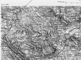 00647 ● DRAGUIGNAN Sud Est Carte Révisé 1898 Gravée PIERRON HACQ LEPAGE LEBEL Sur PAPETERIE De RENAGE ISERE - Cartes Topographiques