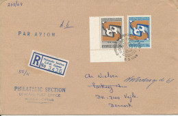 Cyprus Republic Registered FDC 3-3-1969 ILO Complete Set Of 2 - Brieven En Documenten