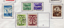 Hongrie - 1933 - P A -  Avions - Allegories - Obliteres - 8 Val. - Used Stamps