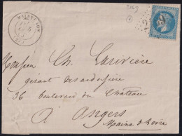 France Gc Gros-chiffres 2169 Maintenon (Eure-et-Loir) 1875 - 1863-1870 Napoléon III Lauré