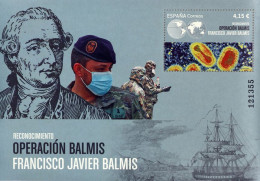 España 2021 Edifil 5499 Sello ** HB Reconocimiento Operación Balmis Y Francisco Javier De Balmis Y Berenguer (1753-1819) - Unused Stamps