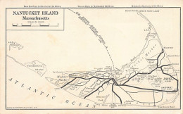 Usa - Nantucket Island (MA) Map Of The Island - Nantucket