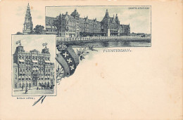 AMSTERDAM (NH) Litho - Bible Hotel - Central Station - Uitg. Onbekend  - Amsterdam