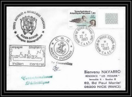 1423 Marion Dufresne Md 37 Signé Signed 22/7/1983 TAAF Antarctic Terres Australes Lettre (cover) - Lettres & Documents